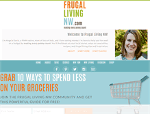 Tablet Screenshot of frugallivingnw.com